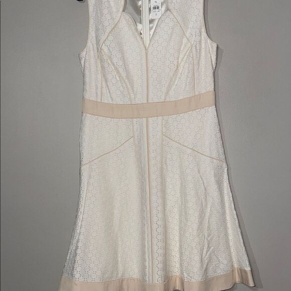 Ann Taylor White A-Line Mini Dress Cocktail - Picture 8 of 12